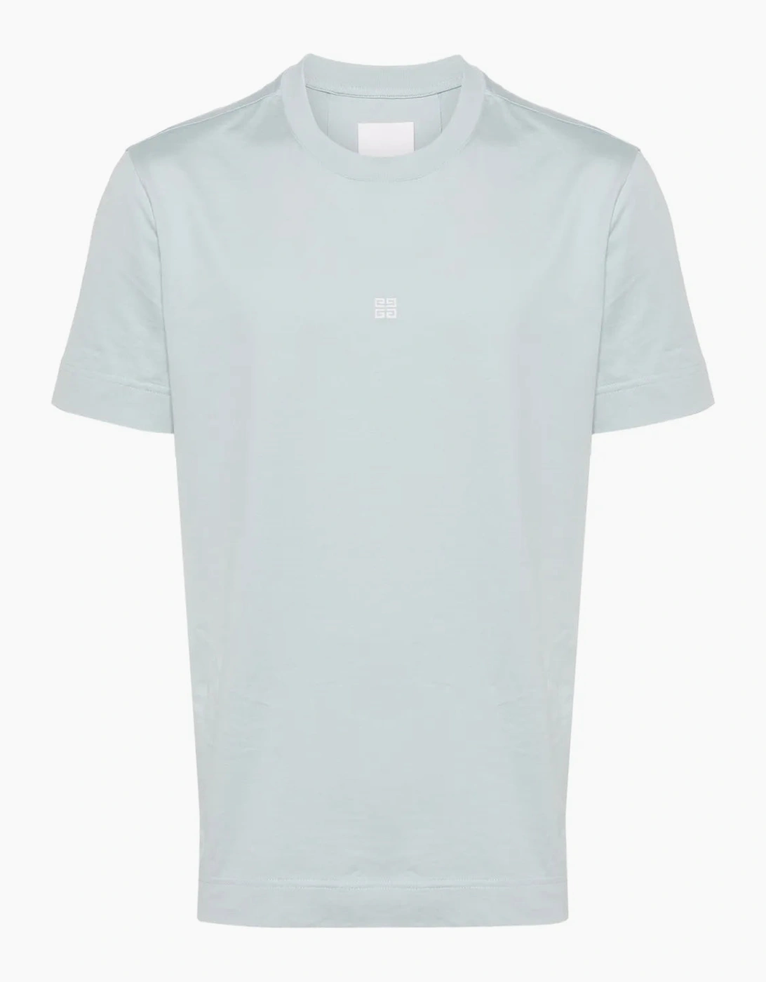 Givenchy Men's Givenchy 4G Logo Embroidered T-Shirt Mineral Blue