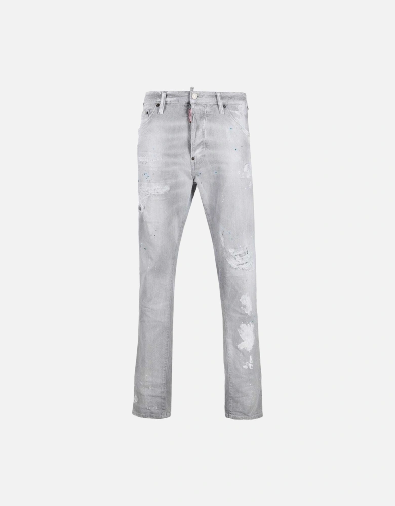 Cool Guy Paint Slim Jeans Grey
