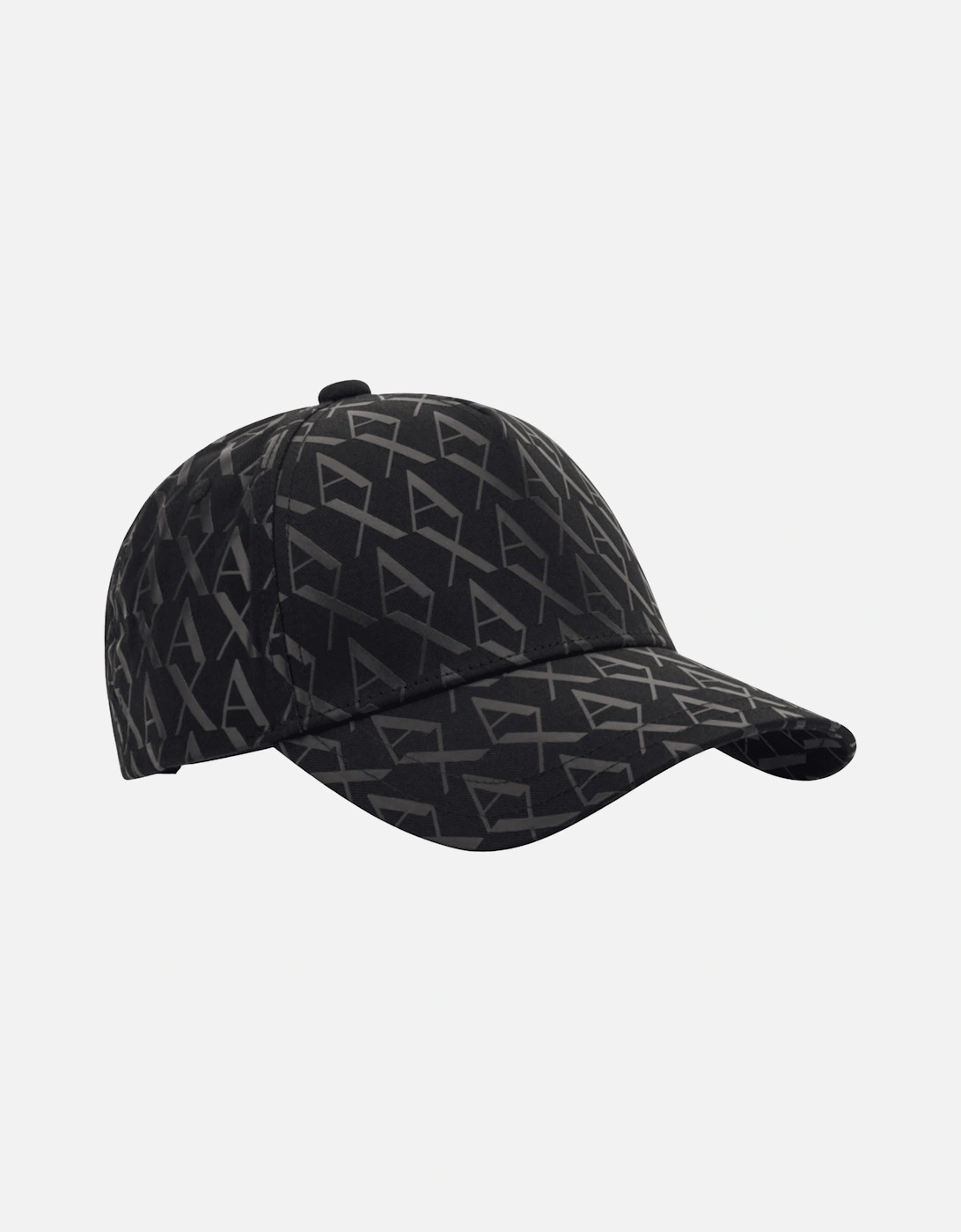 Cotton AX Monogram Logo Black Cap, 4 of 3