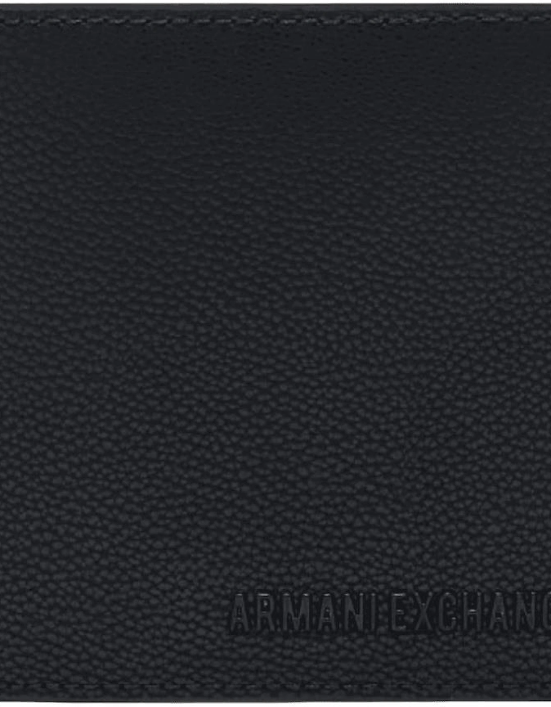Black Embossed Logo Slim Book Wallet, 3 of 2