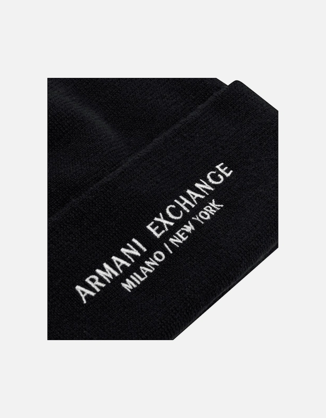 Embroidered Logo Thick Beanie Hat