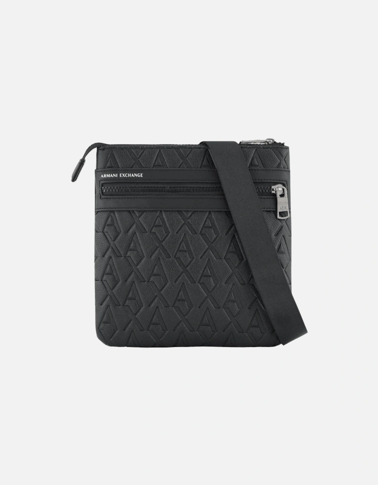 Monogram Logo Black Side Bag