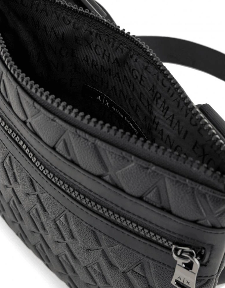 Monogram Logo Black Side Bag