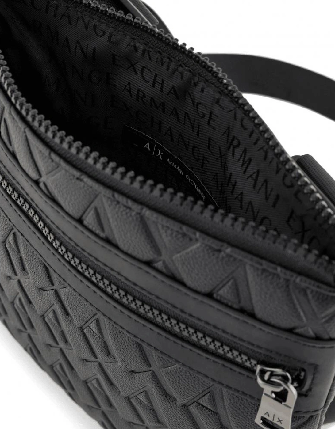 Monogram Logo Black Side Bag