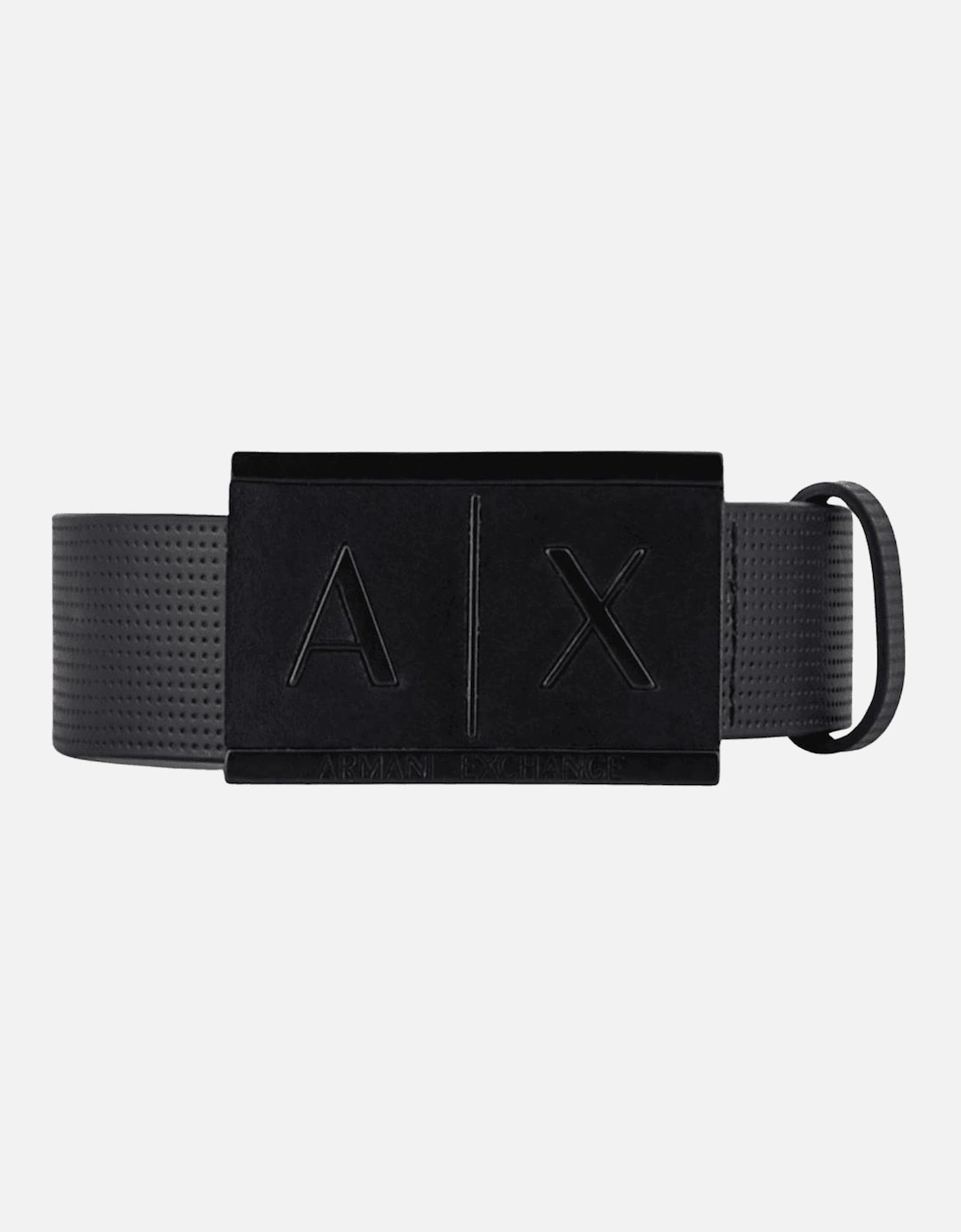 Matte Black Buckle Leather Belt, 4 of 3