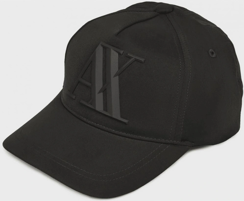 Graphic Rubber Logo Black Baseball Cap