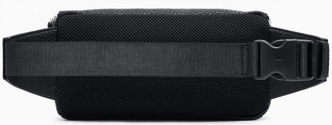 Tumbled Leather Black Waist Bag