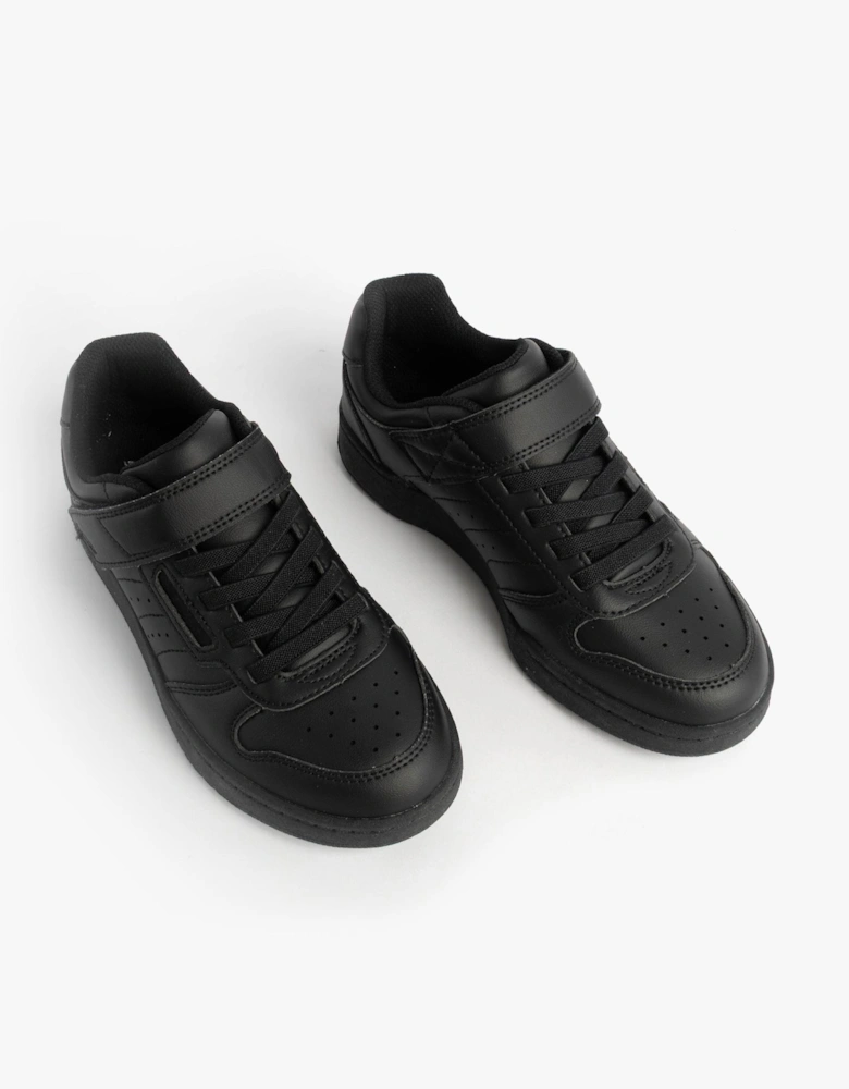 405638L/BBK QUICK STREET Boys School Trainers Black
