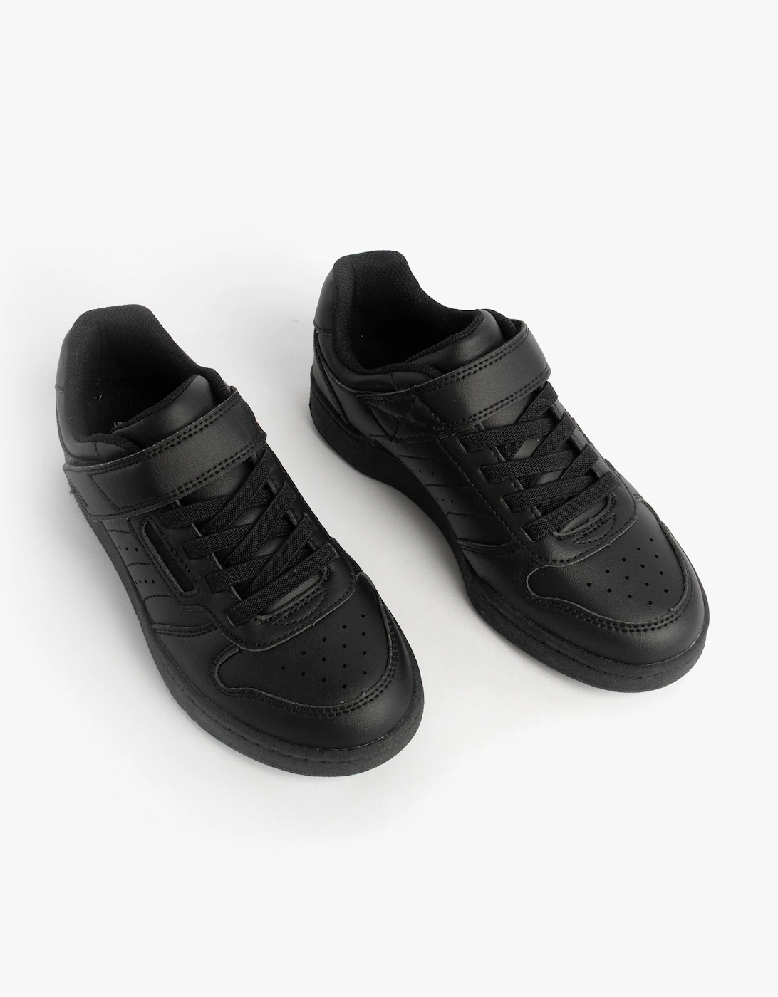 405638L/BBK QUICK STREET Boys School Trainers Black