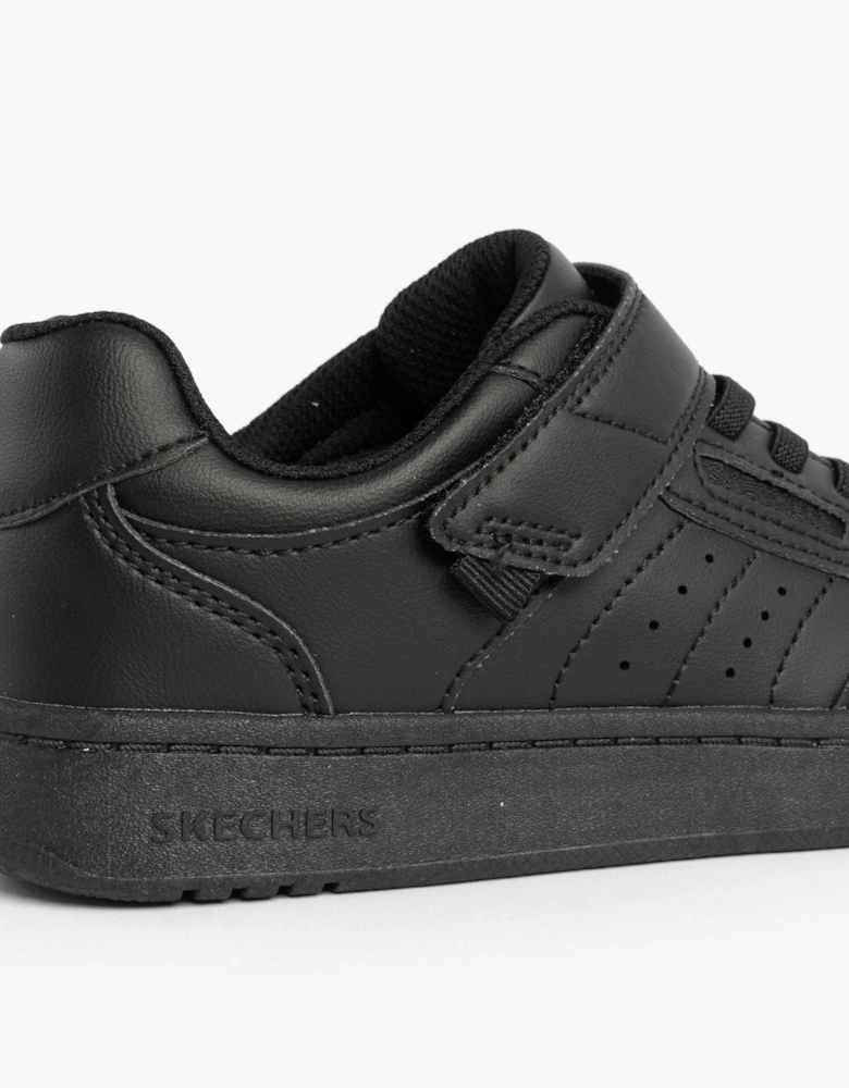 405638L/BBK QUICK STREET Boys School Trainers Black