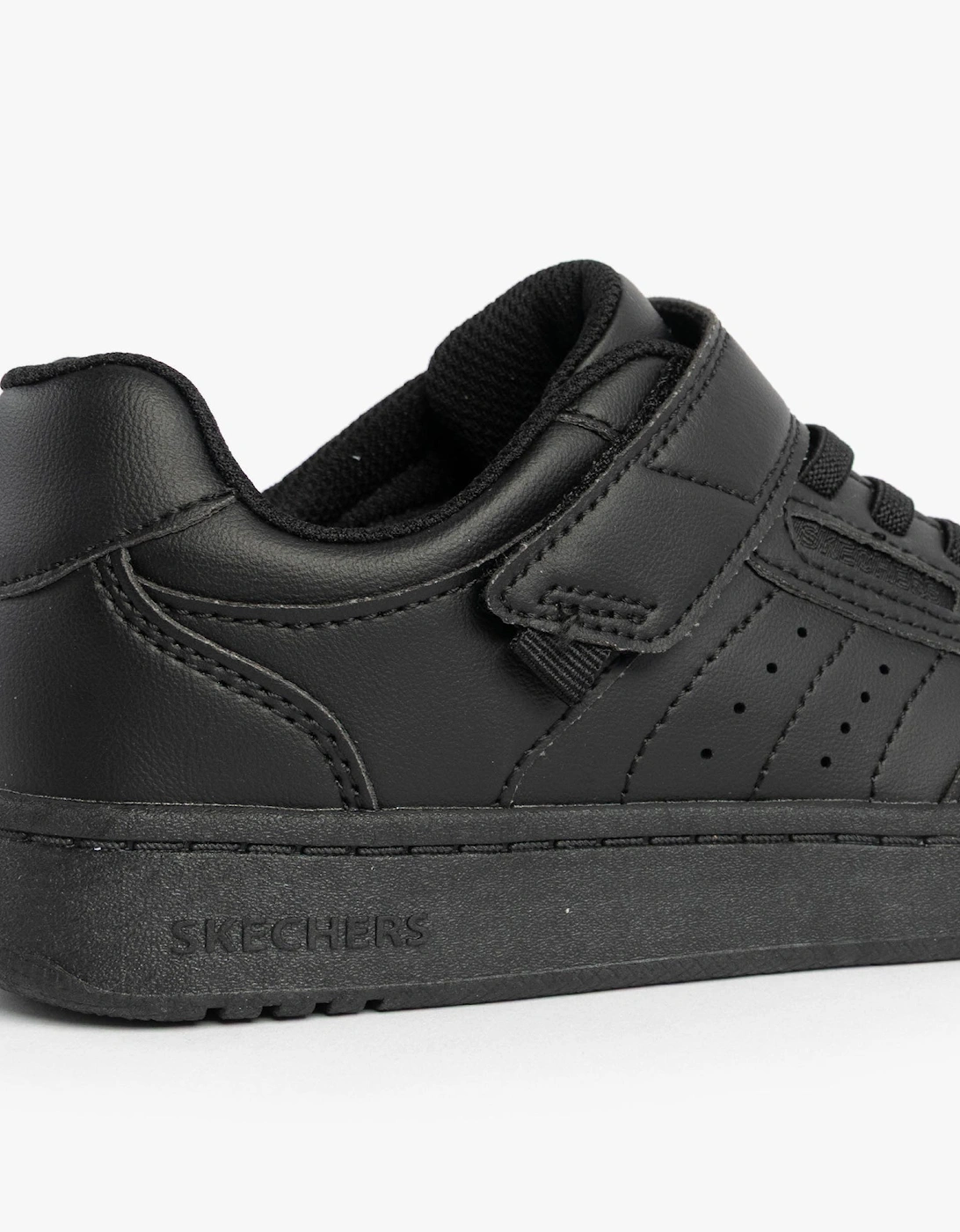 405638L/BBK QUICK STREET Boys School Trainers Black
