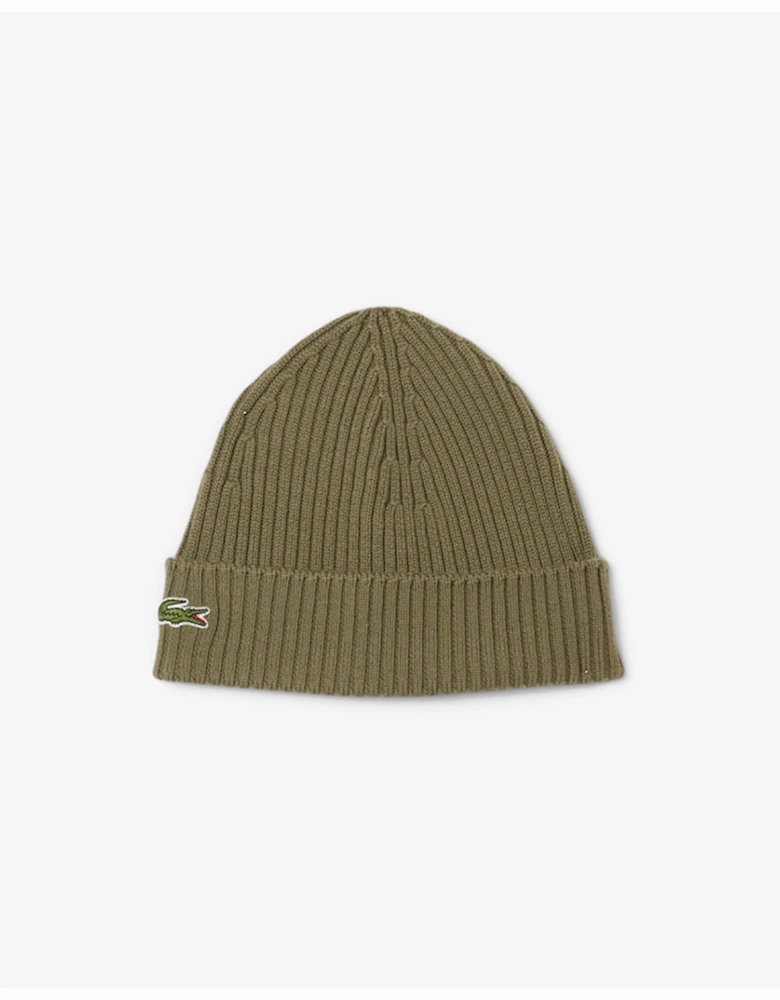 Men's Rib Knit Brushed Wool Beanie