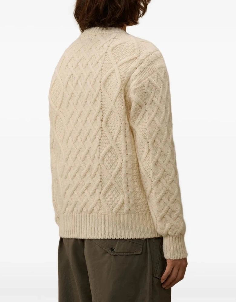Soft Shetland Wool Sweater Cream