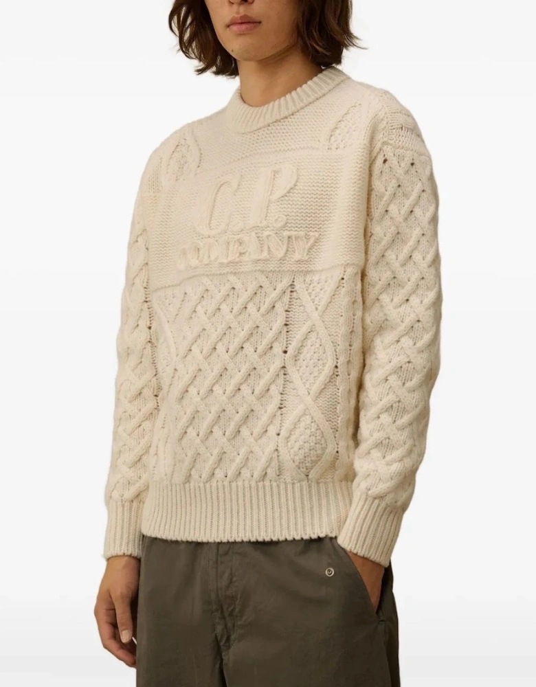 Soft Shetland Wool Sweater Cream