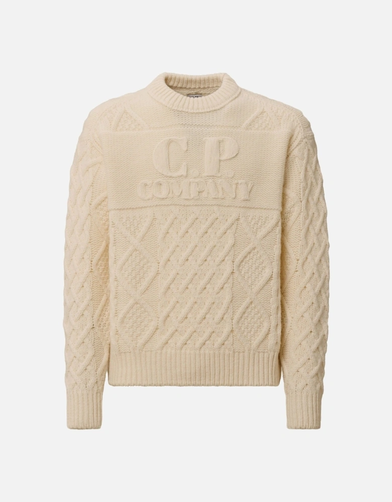 Soft Shetland Wool Sweater Cream