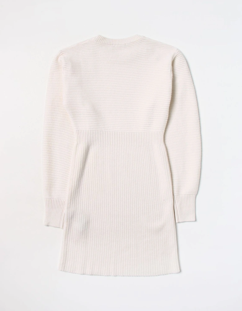 Ribbed Knit Mini Sweater Dress
