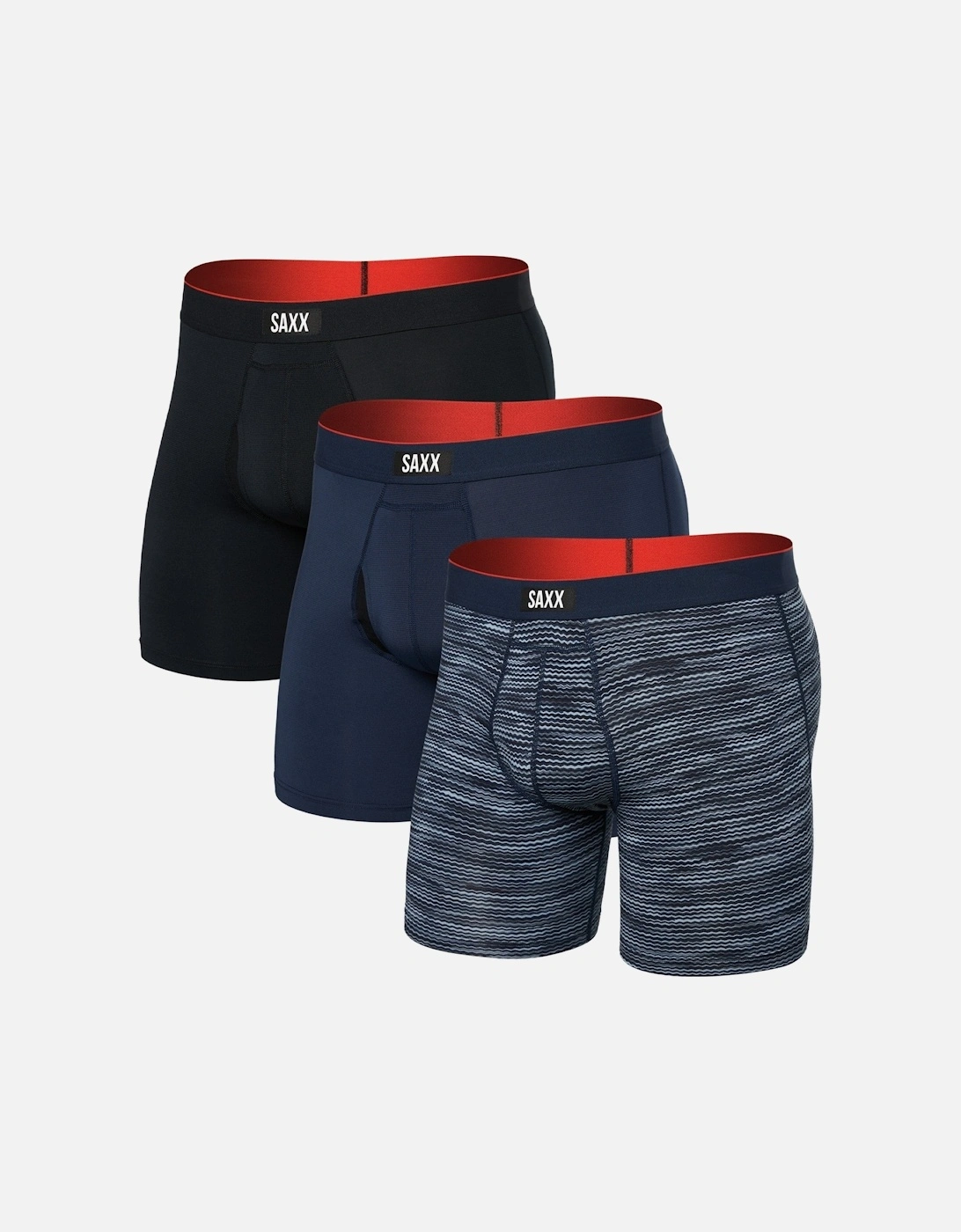 Mens Multi-Sport Mesh 3 Pack Boxer Shorts, 2 of 1
