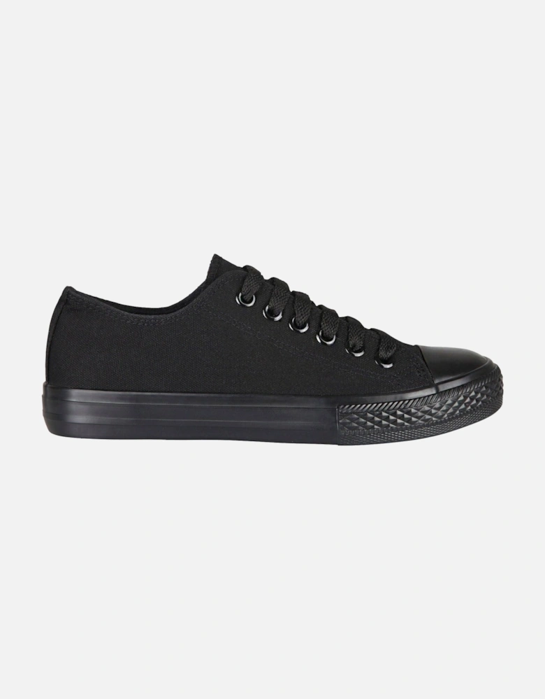Plain Canvas Low Top Trainers