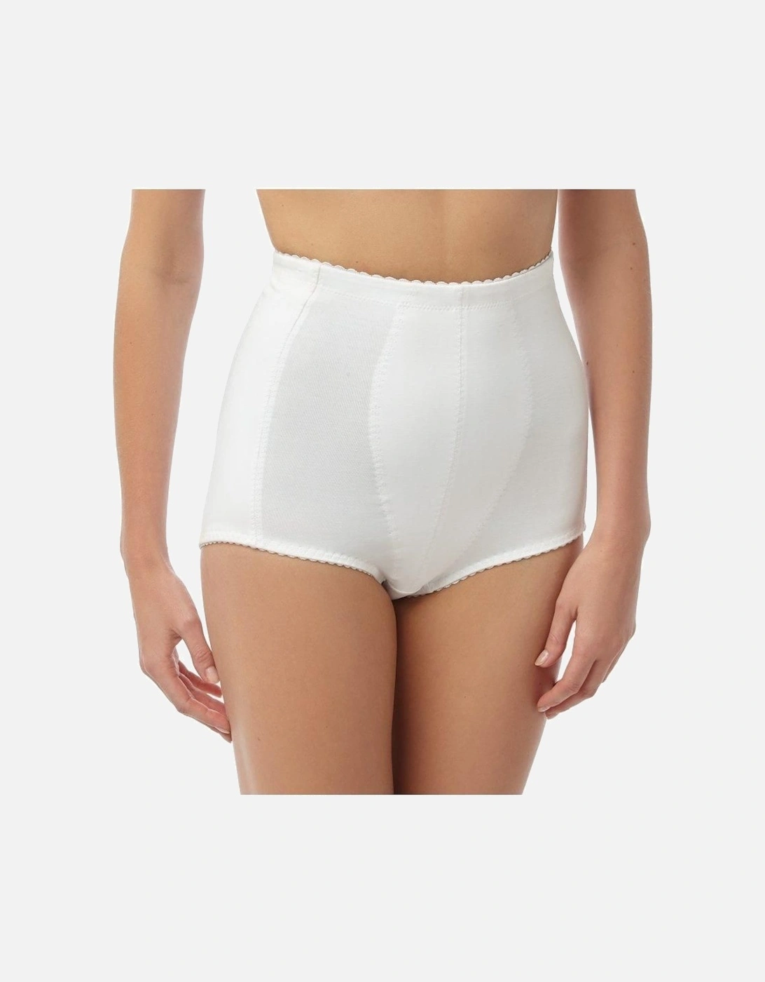 Two Pack Cotton High Waisted Comfort Control Full Briefs, 2 of 1