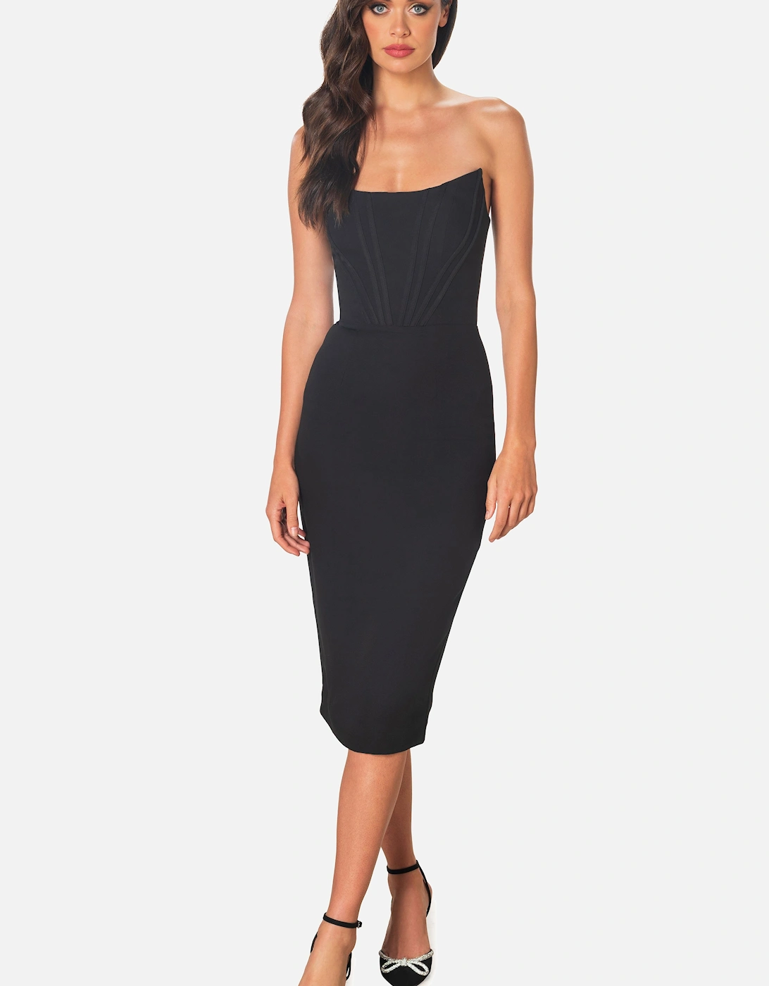 Bailey Midi Dress Plain, 2 of 1