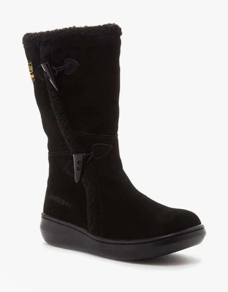 SLOPE SUEDE Womens Suede Winter Boots Black