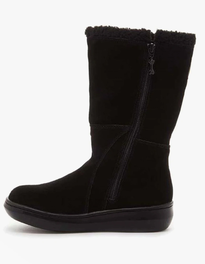 SLOPE SUEDE Womens Suede Winter Boots Black