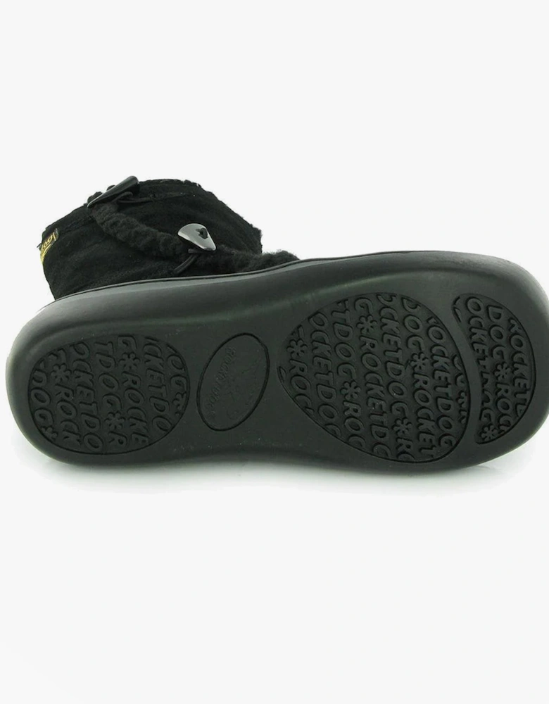 SLOPE SUEDE Womens Suede Winter Boots Black