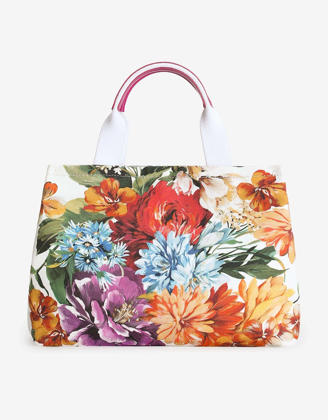 Girls Floral Canvas Handbag in Multicolour (26cm)