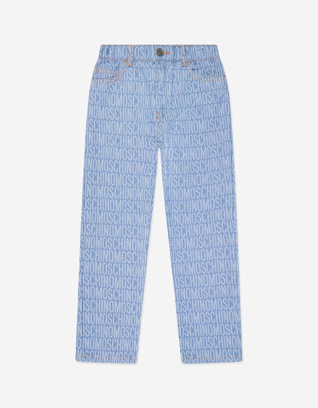 Boys All Over Logo Jeans in Blue, 5 of 4