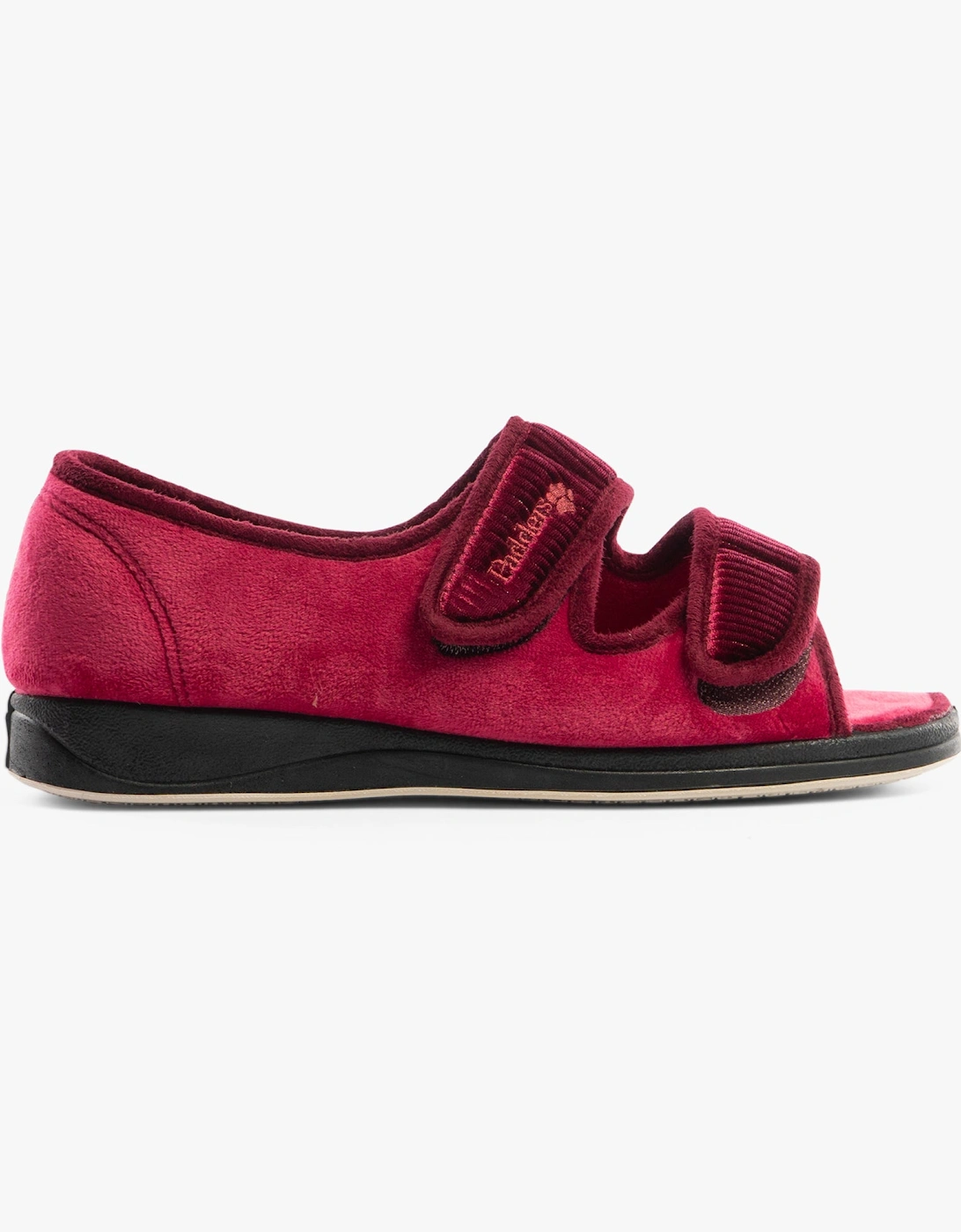 LYDIA X Womens (6E Fit) Touch Fasten Slippers Winter Red, 8 of 7