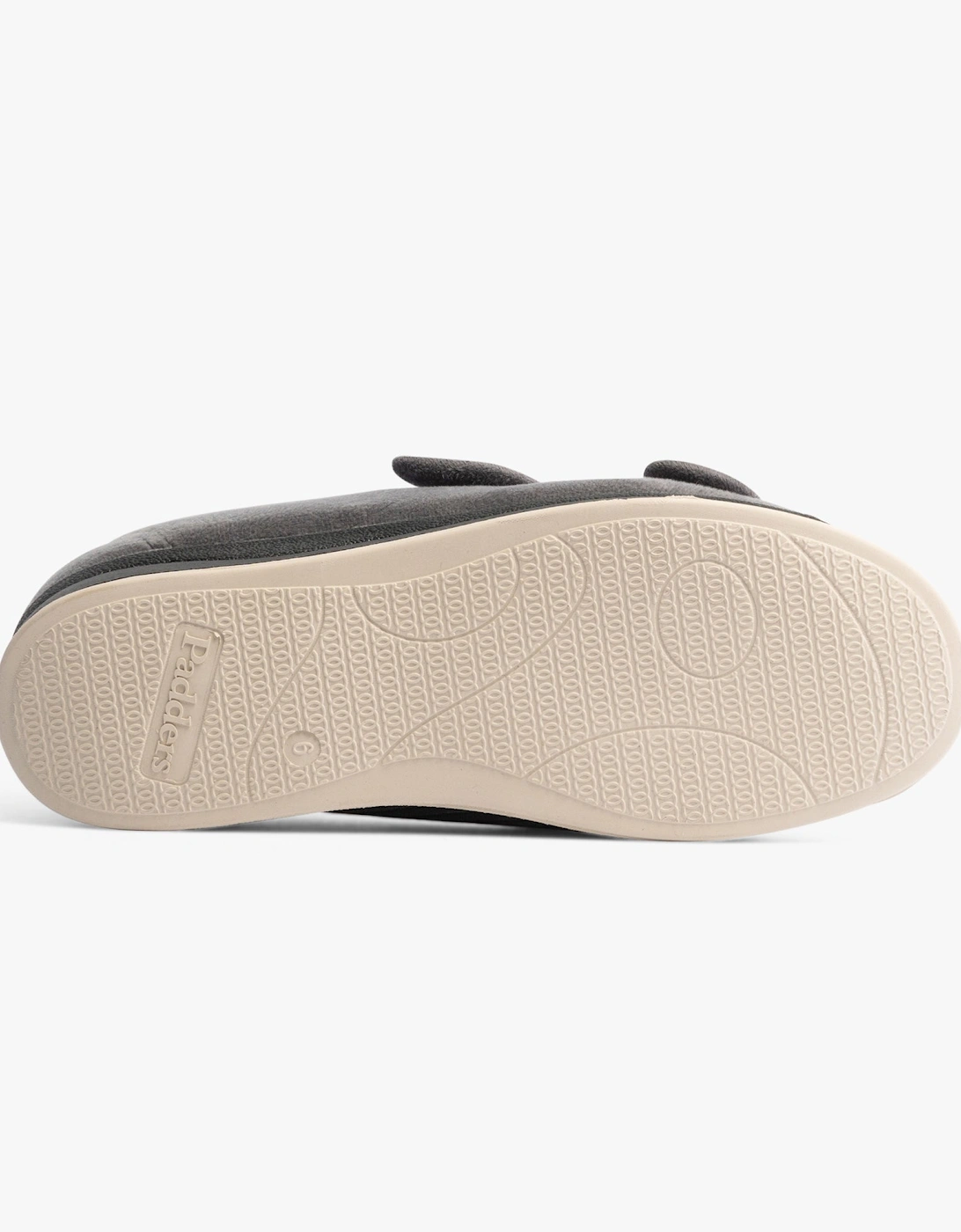 LYDIA X Womens (6E Fit) Touch Fasten Slippers Grey