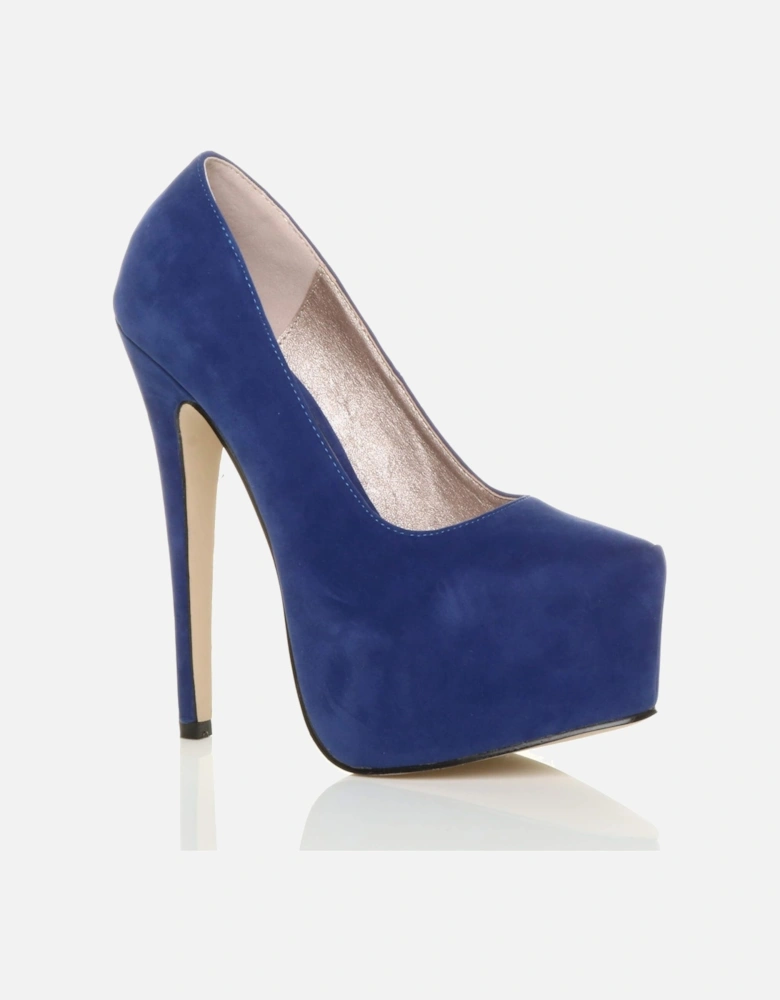 High  Heel Platform  Court Shoes