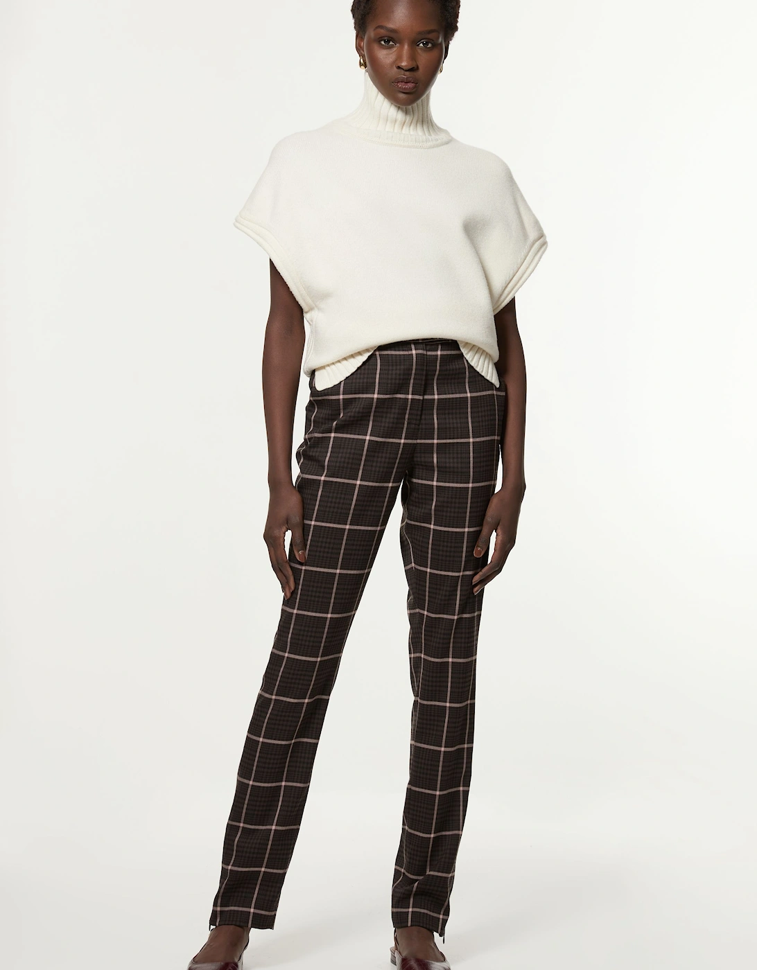 Tall Check Straight Leg Tailored Trouser, 2 of 1