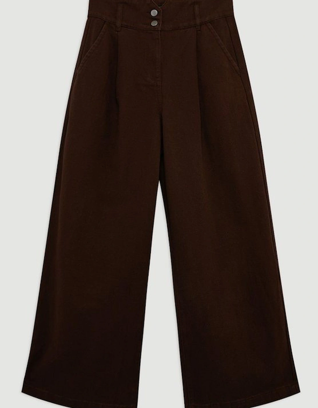 Denim Wide Leg Trousers