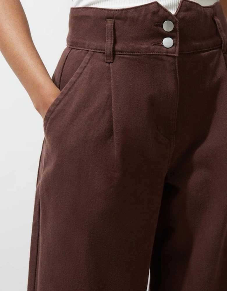 Denim Wide Leg Trousers