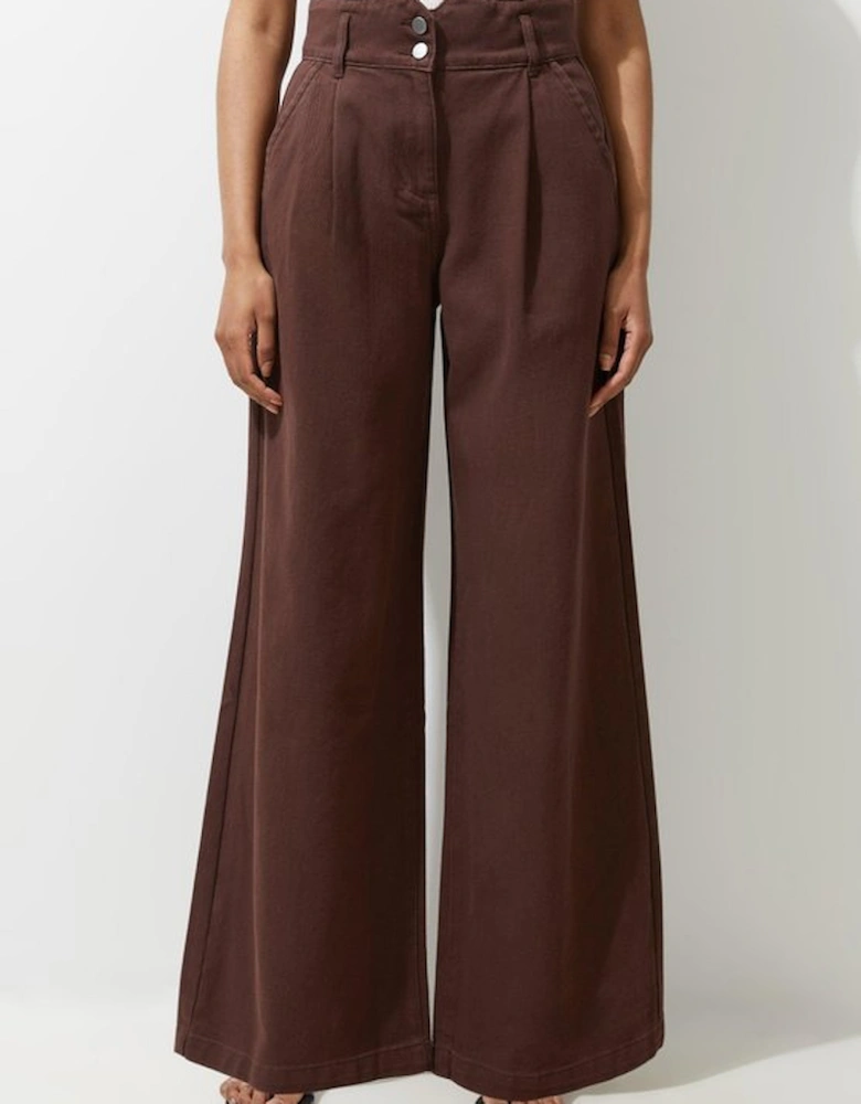 Denim Wide Leg Trousers