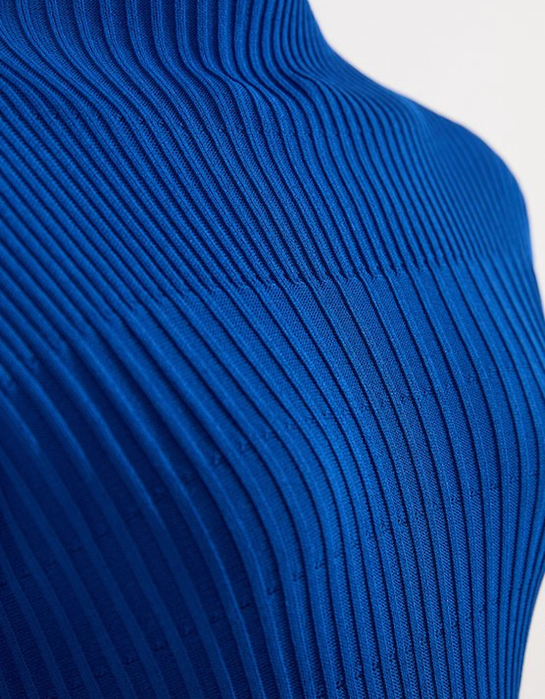 Stitch Detail Knit Midi Dress