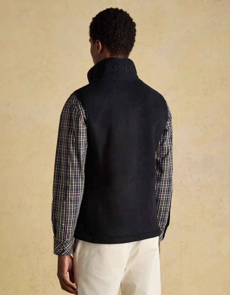 HERITAGE FLEECE Mens Gilet Black