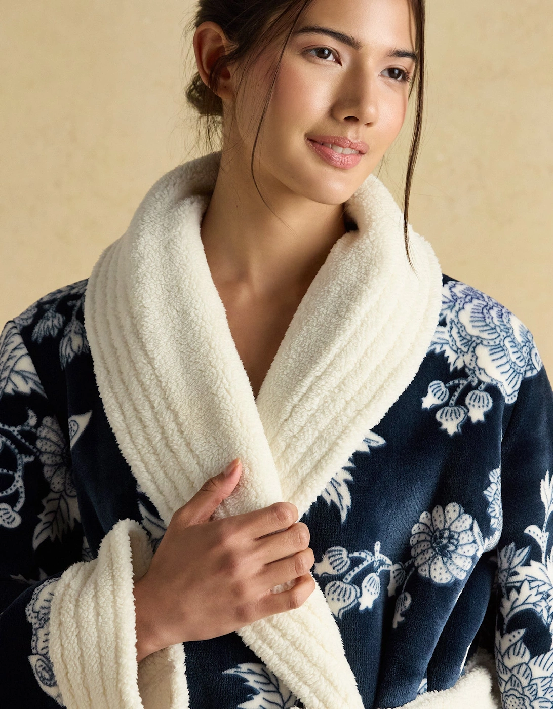 MATILDA Womens Robe Navy