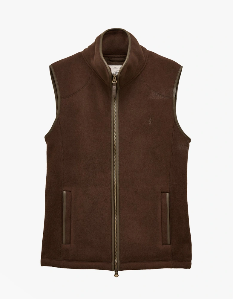 HERITAGE FLEECE Mens Gilet Brown