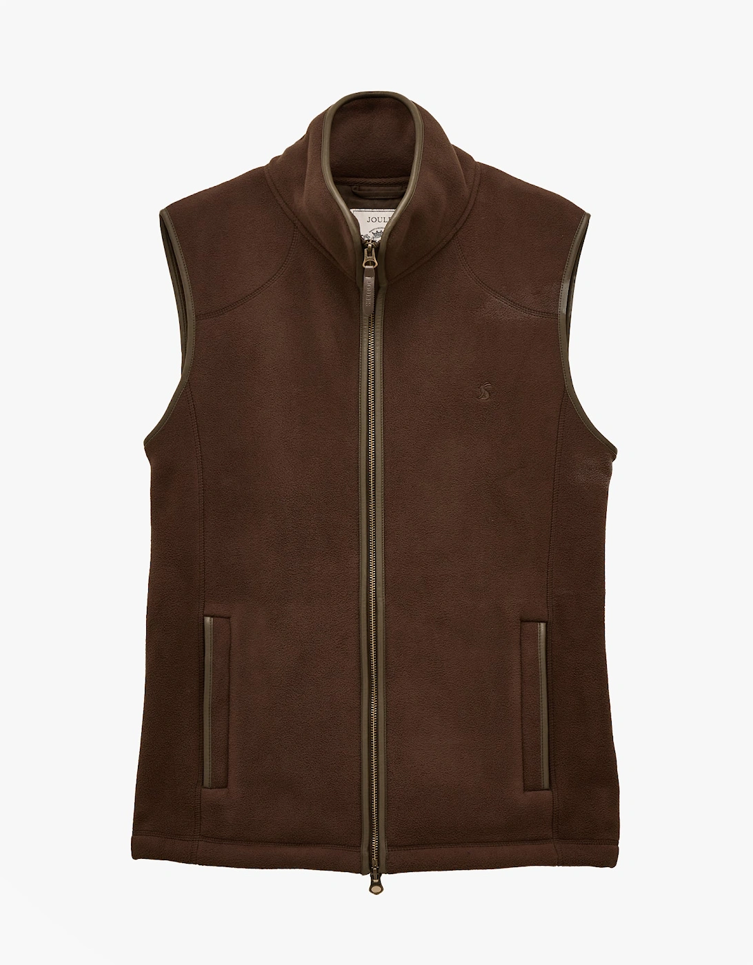 HERITAGE FLEECE Mens Gilet Brown, 7 of 6