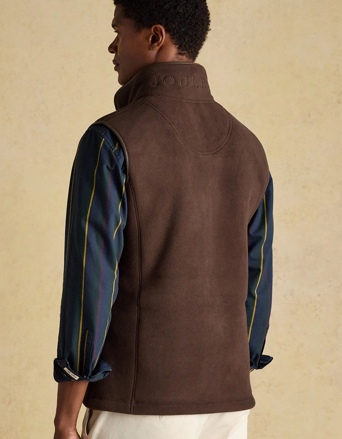HERITAGE FLEECE Mens Gilet Brown