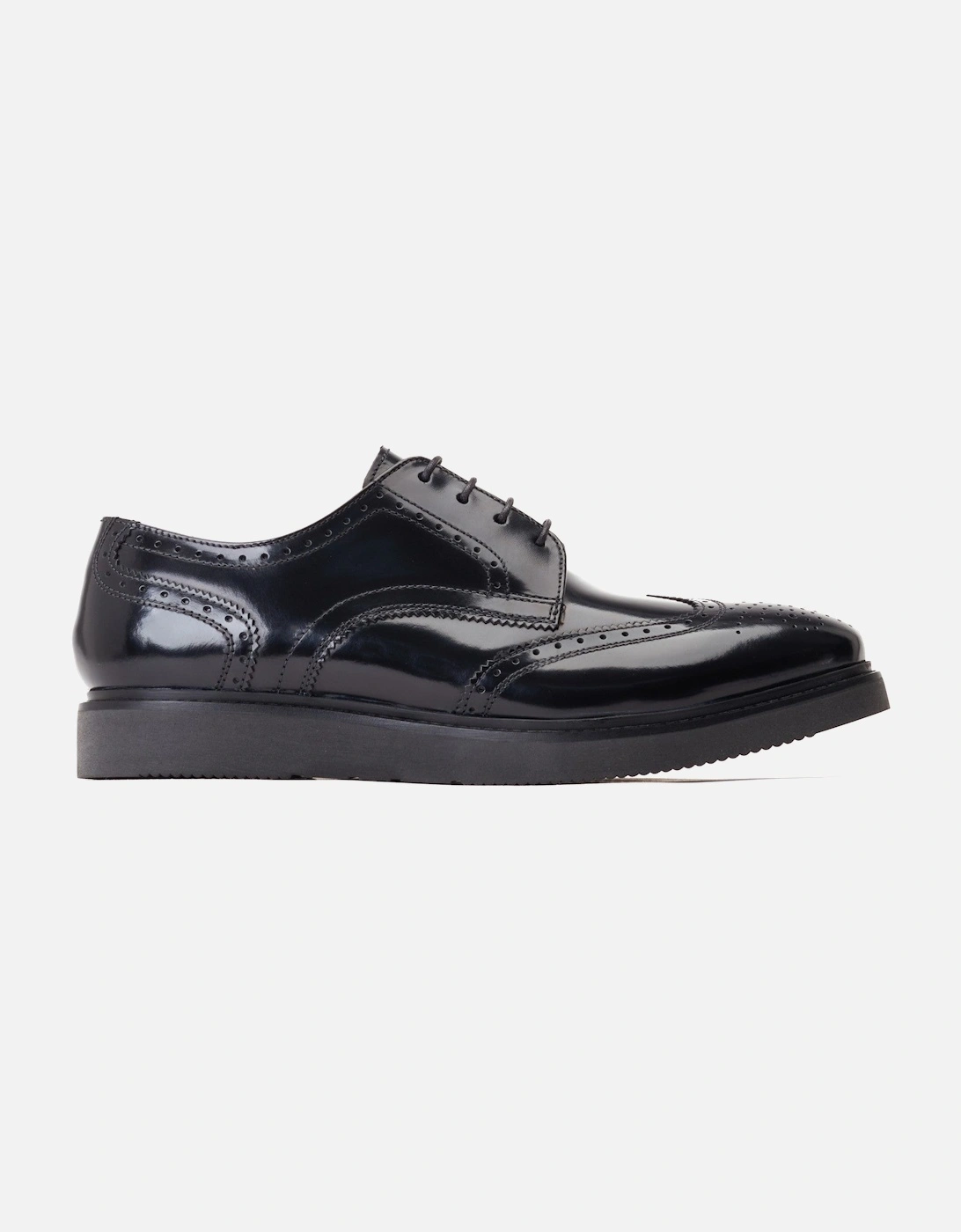 London JOE Mens Shoes Black, 7 of 6