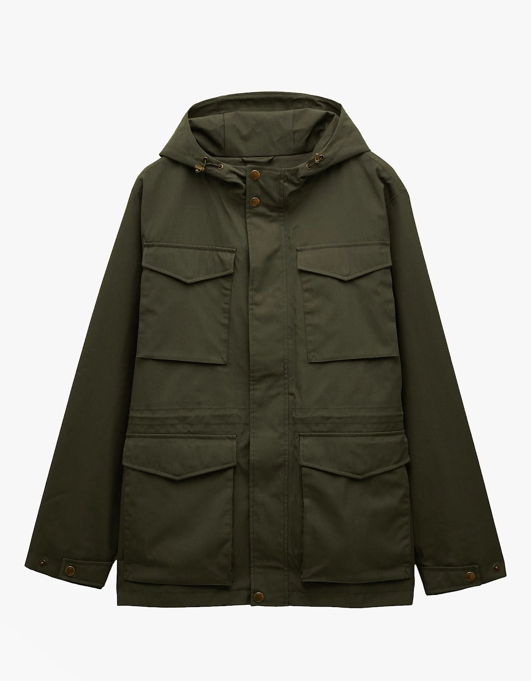 Men's Joules PORTMAN Mens Green Waterproof Raincoat Green - Size: Regular/36