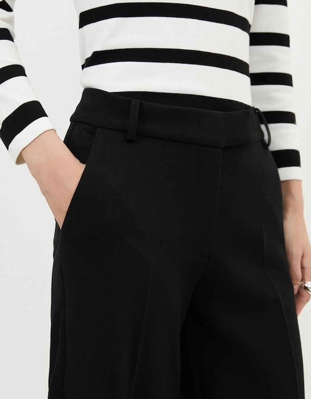 Tall Compact Stretch Essential Tailored Straight Leg Trouser