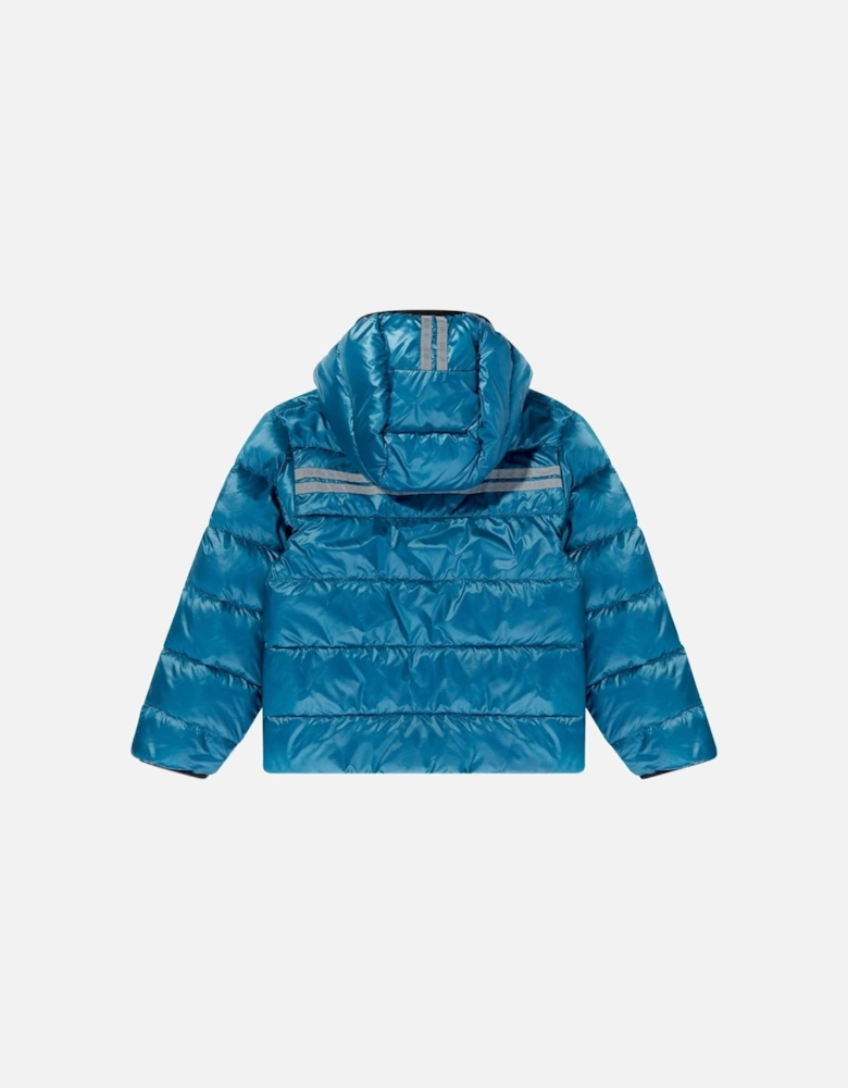 Kids Crofton Hooded Jacket Blue