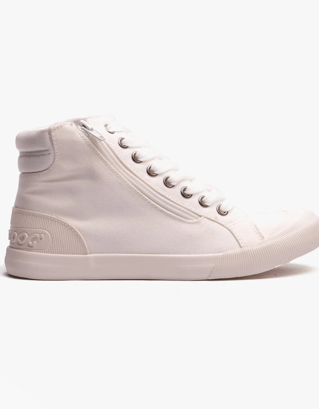 JAZZIN HI Womens Canvas High Tops White, 6 of 5