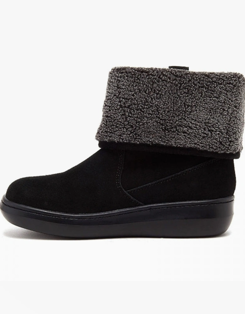SUGAR MINT Womens Suede Ankle Boots Black