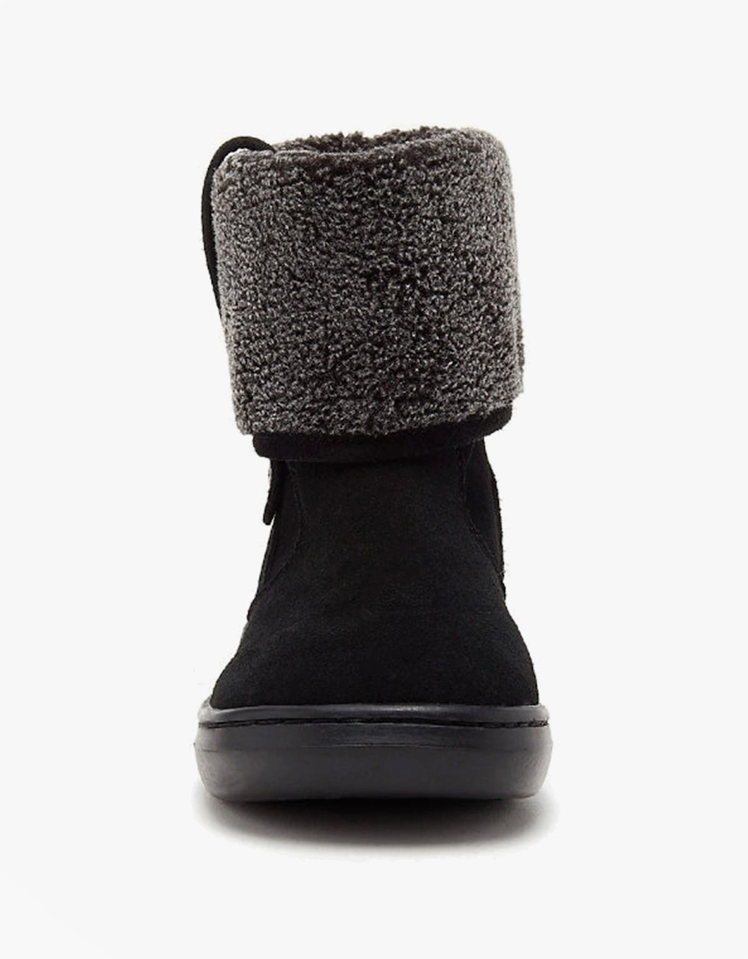 SUGAR MINT Womens Suede Ankle Boots Black