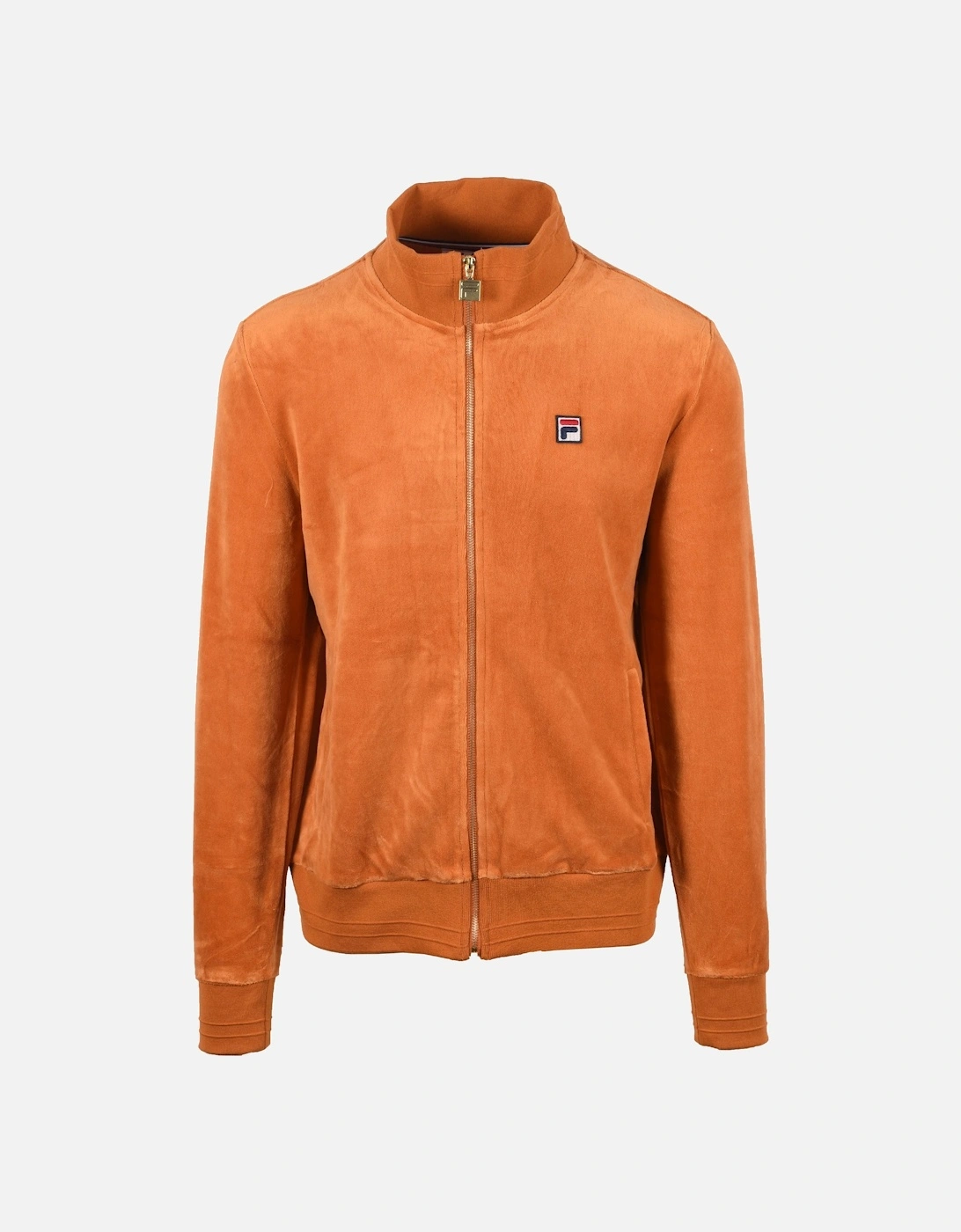 Men's Fila Vintage Nero Velour Track Top Pumpkin Spice - Orange - Size: 40